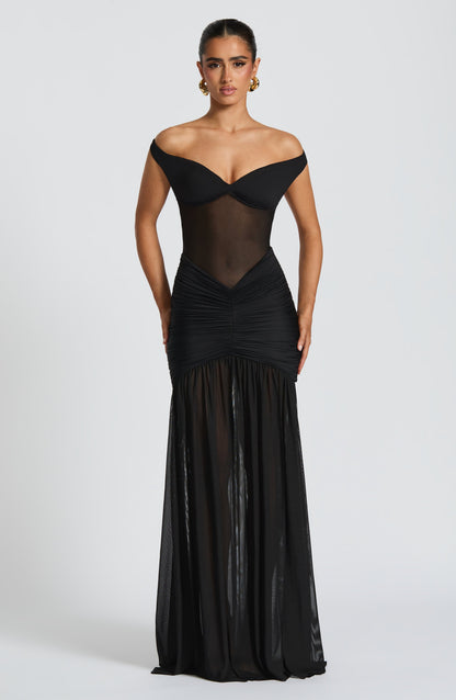 Alaia Maxi Elbise - Siyah