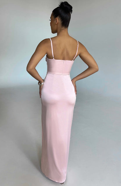 Alora Maxi Elbise - Pudra