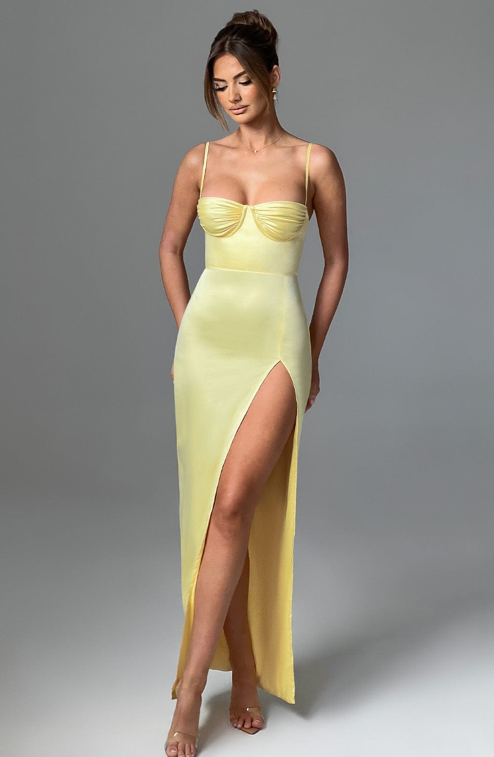Alora Maxi Elbise - Limon Sarısı