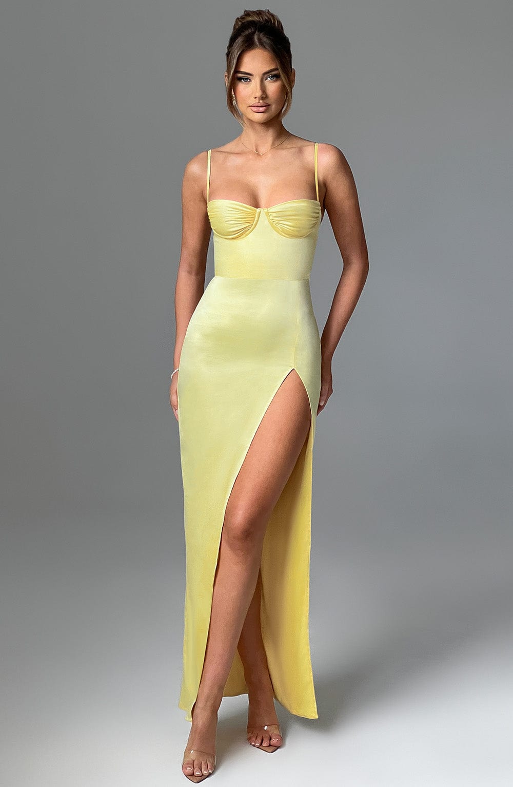 Alora Maxi Elbise - Limon Sarısı