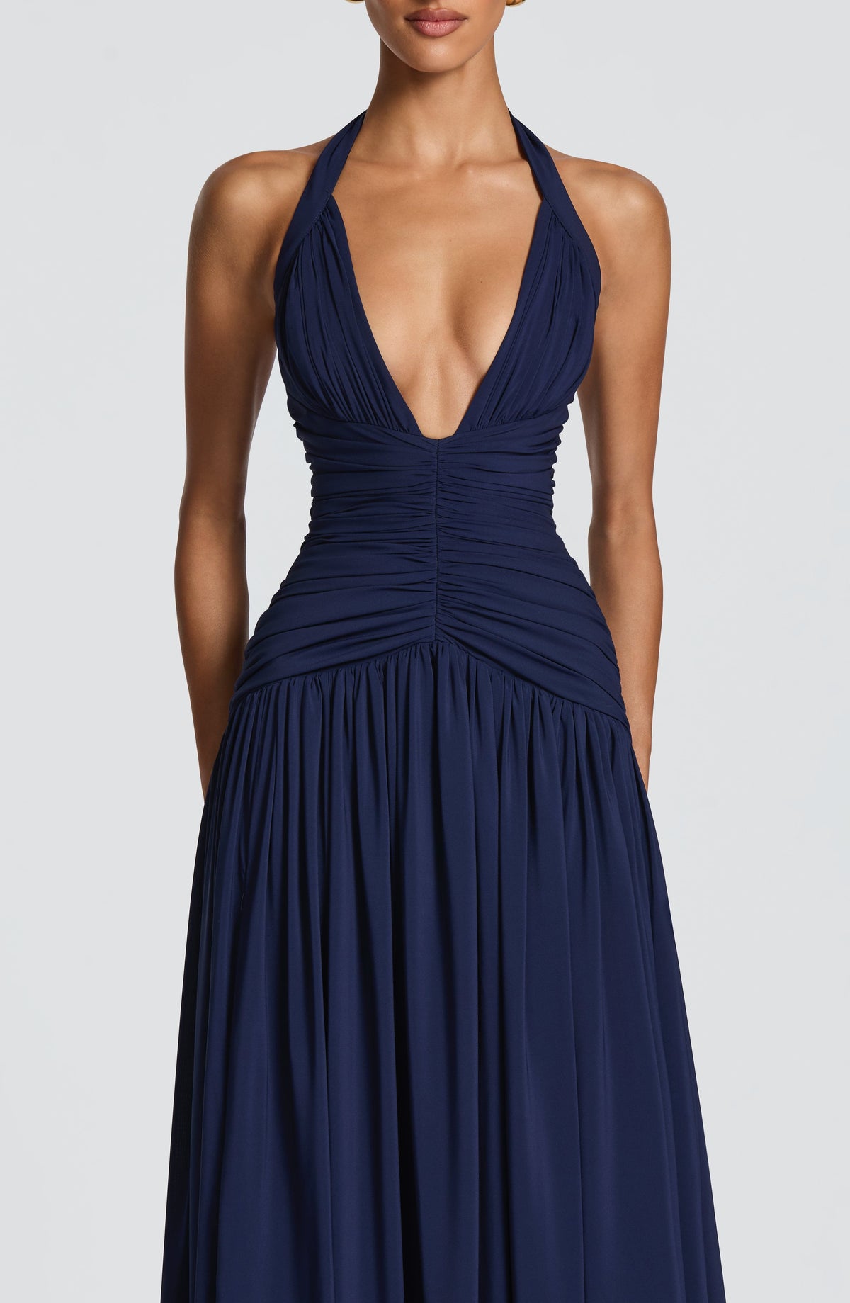 Amaris Maxi Elbise - Lacivert