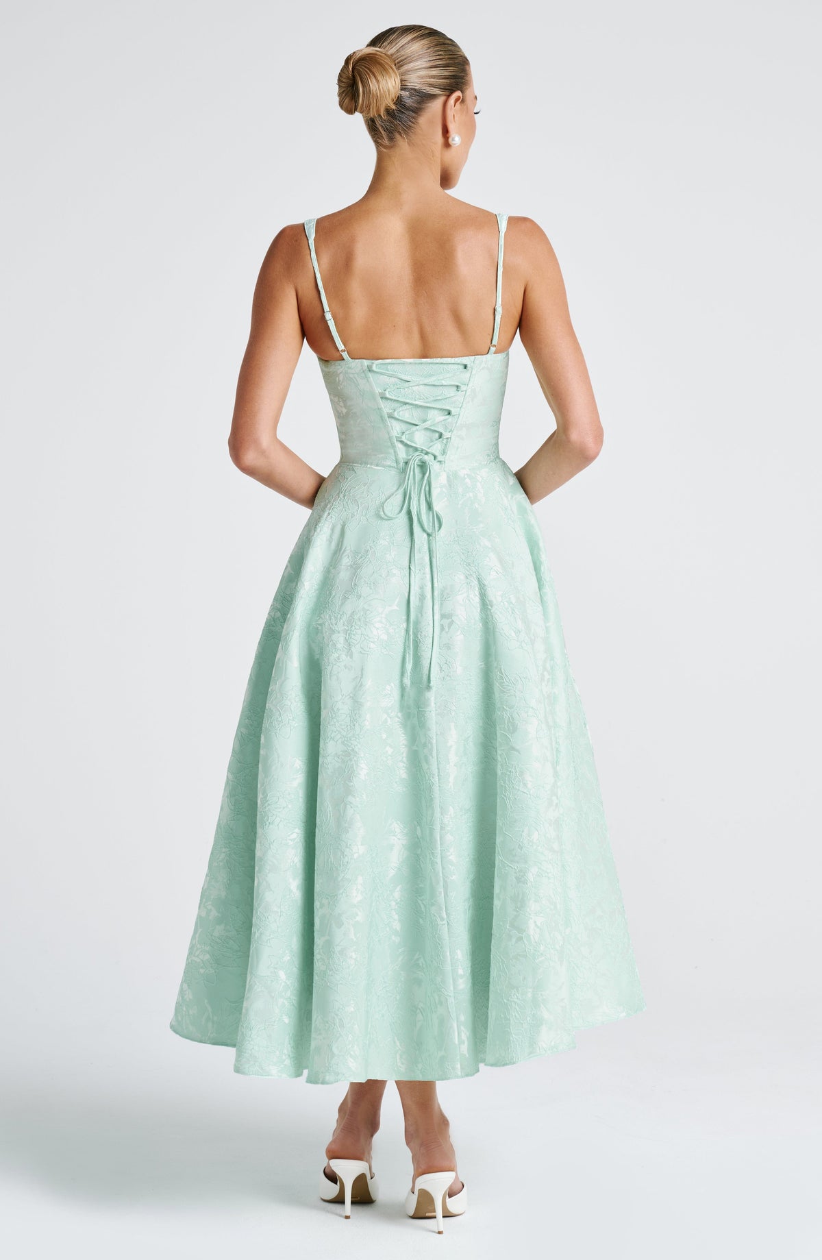 Amity Midi Elbise - Mint Yeşili