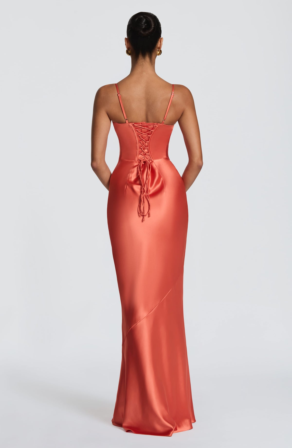 Amorette Maxi Elbise - Yanık Turuncu