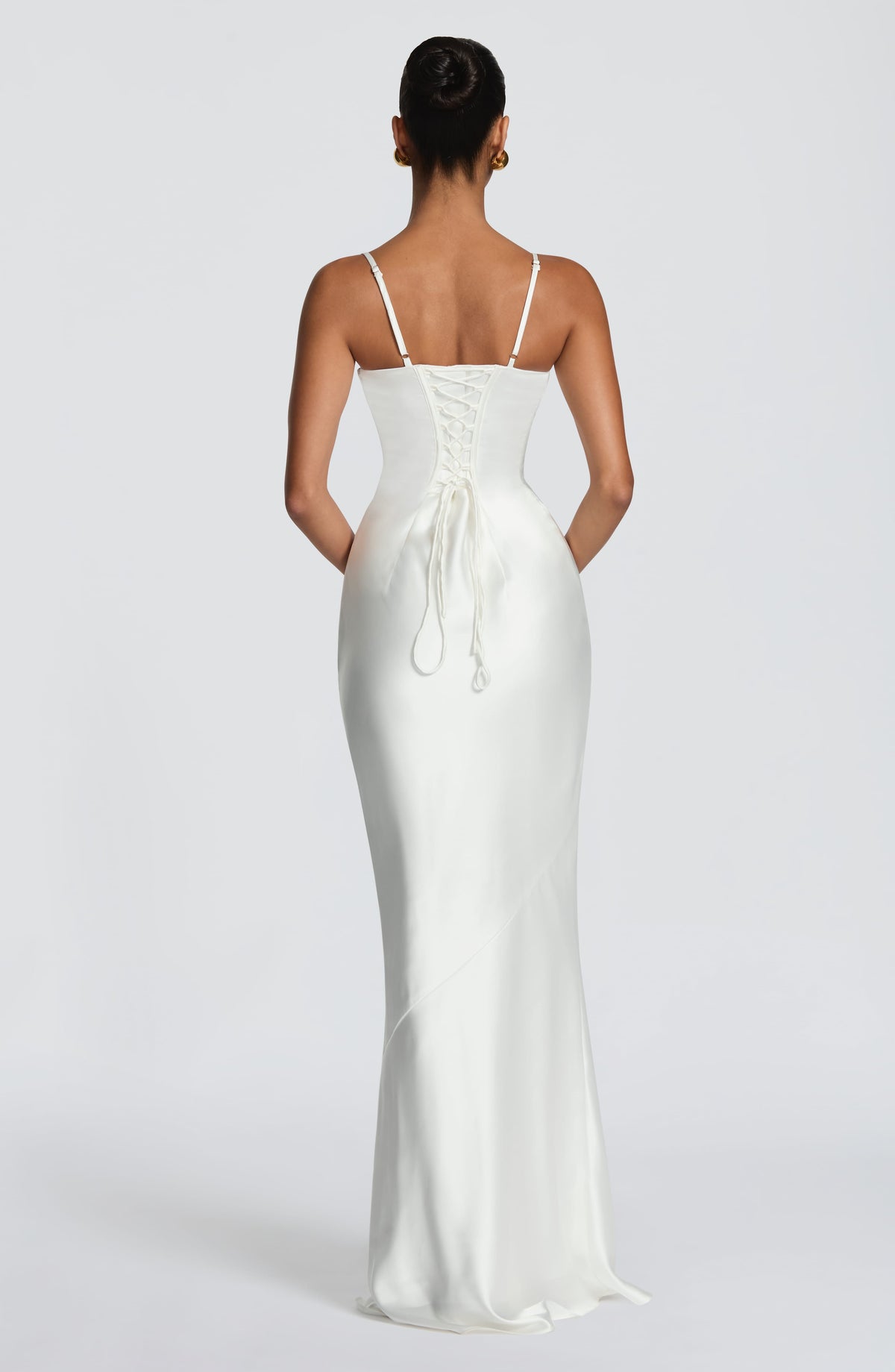 Amorette Maxi Elbise - Fildişi