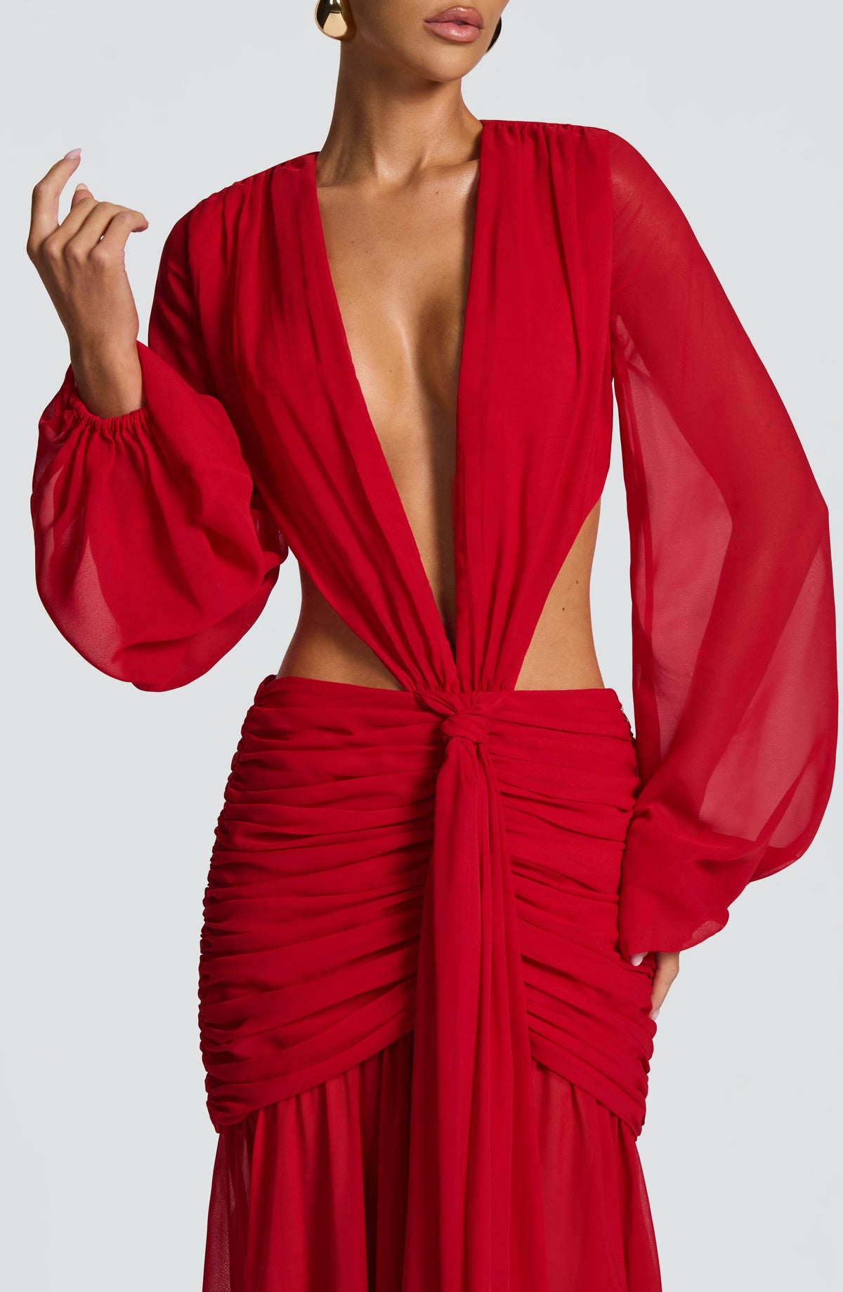 Andrina Maxi Elbise - Kırmızı