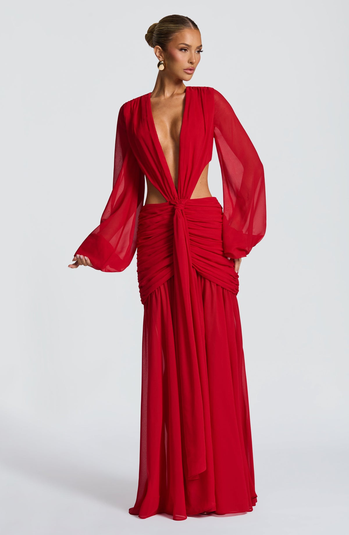 Andrina Maxi Elbise - Kırmızı