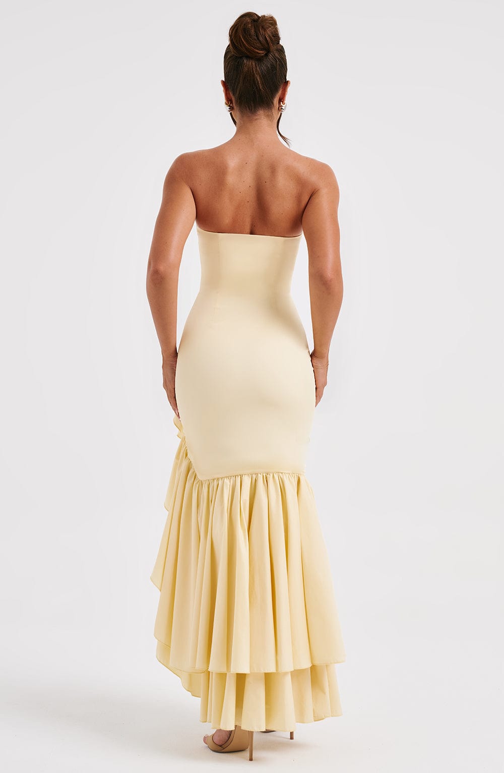 Angelina Maxi Elbise - Limon Sarısı