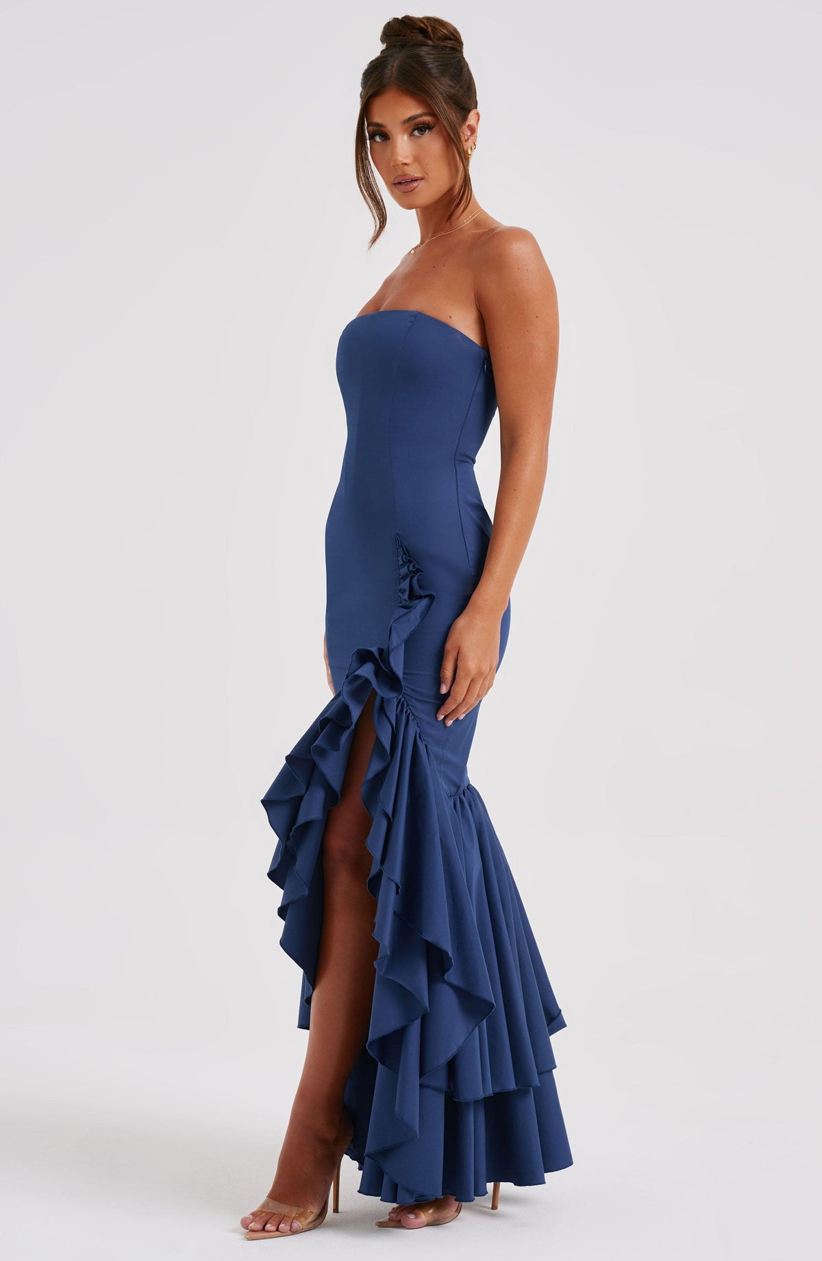 Angelina Maxi Elbise - Lacivert