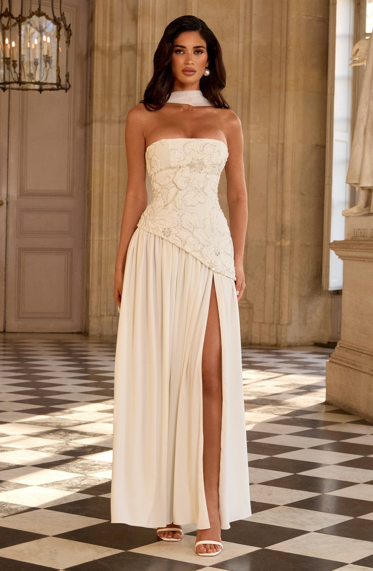Anneliese Maxi Elbise - Fildişi