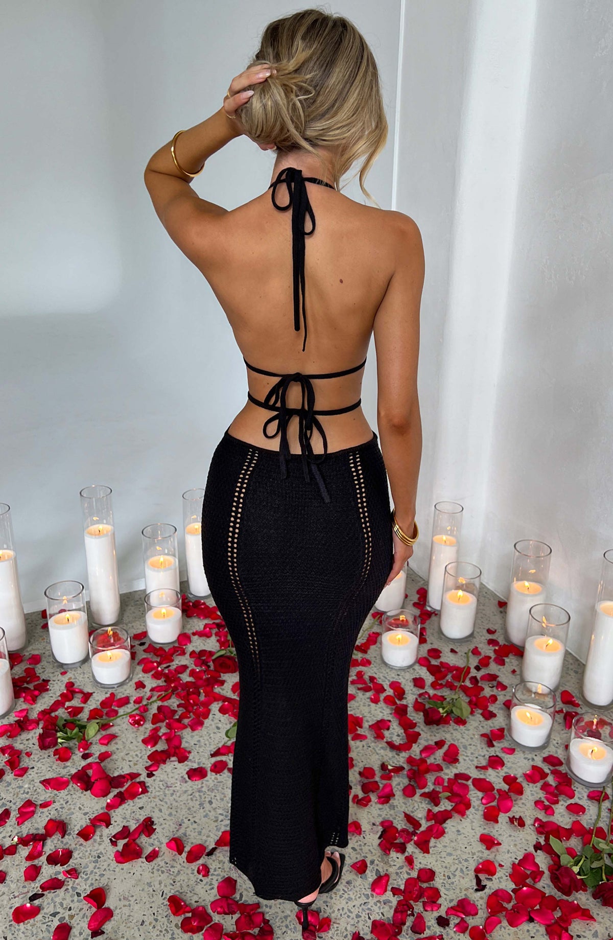 Arabella Maxi Elbise - Siyah