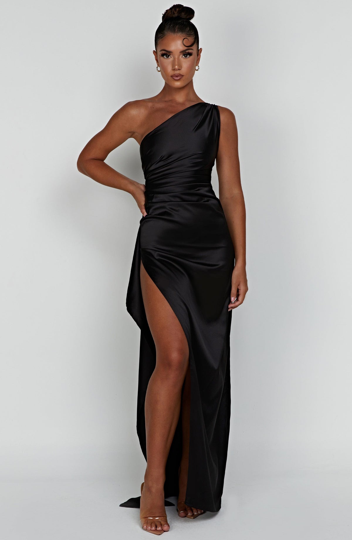 Ariel Maxi Elbise - Siyah