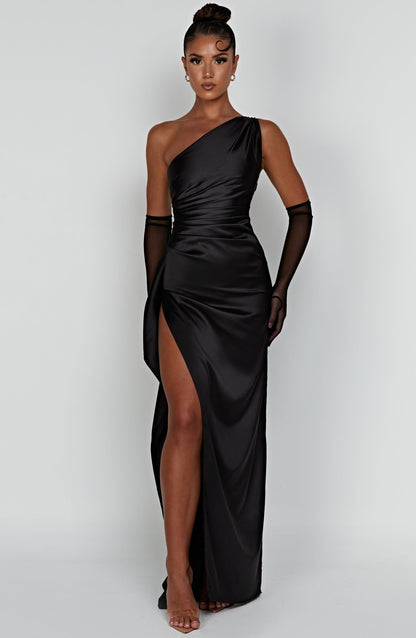 Ariel Maxi Elbise - Siyah