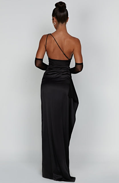 Ariel Maxi Elbise - Siyah