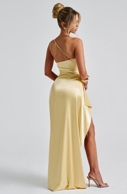 Ariel Maxi Elbise - Limon Sarısı