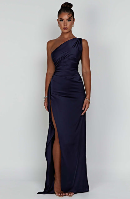 Ariel Maxi Elbise - Lacivert
