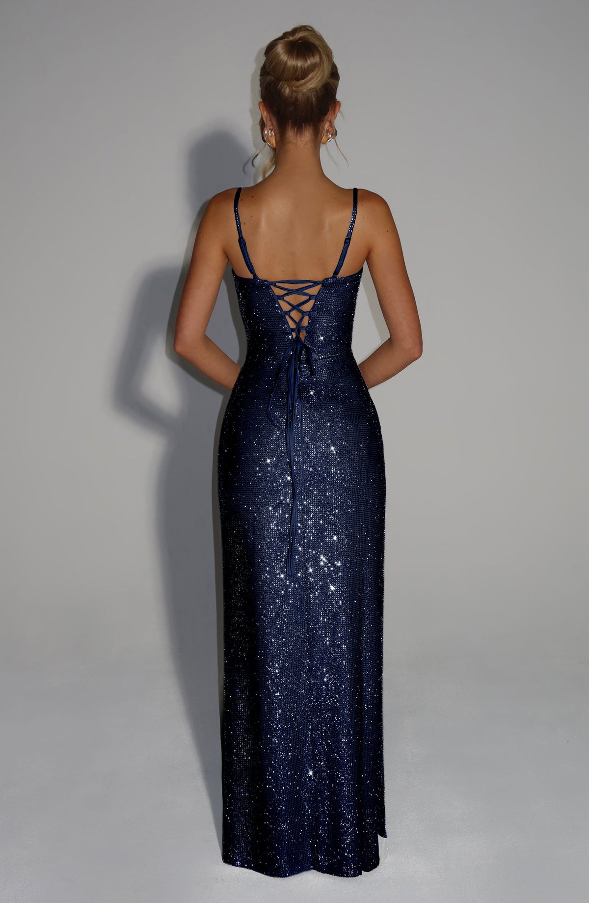 Ashton Maxi Elbise - Lacivert