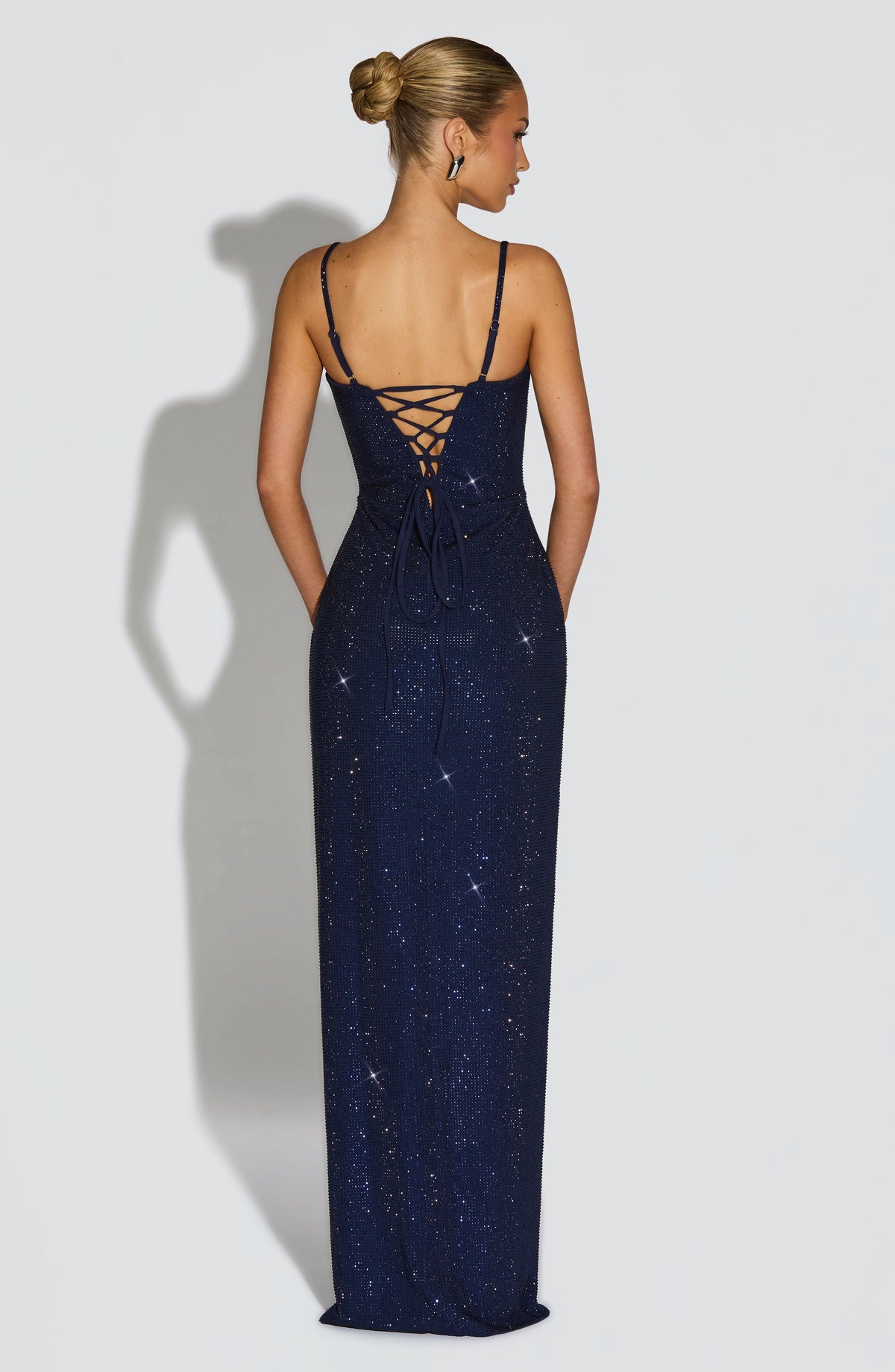 Ashton Maxi Elbise - Lacivert
