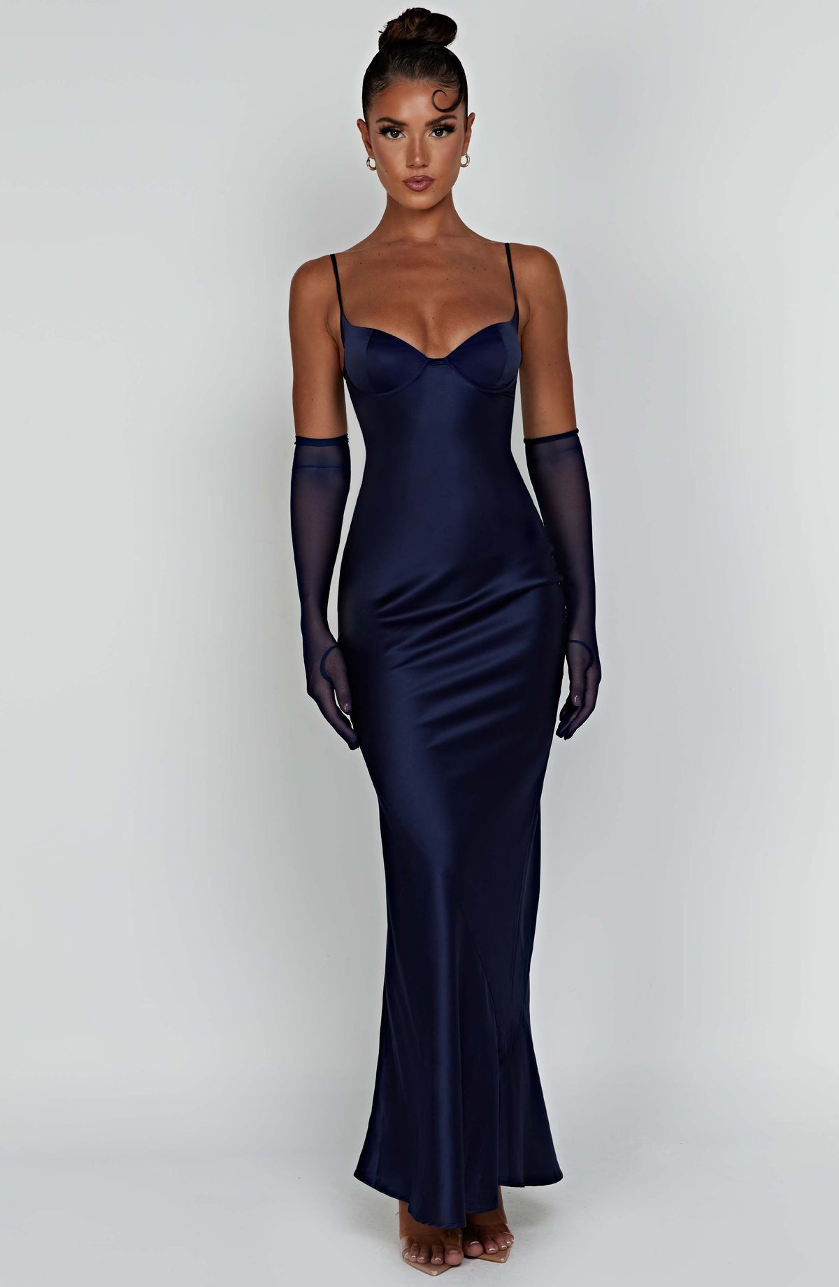Athena Maxi Elbise - Lacivert