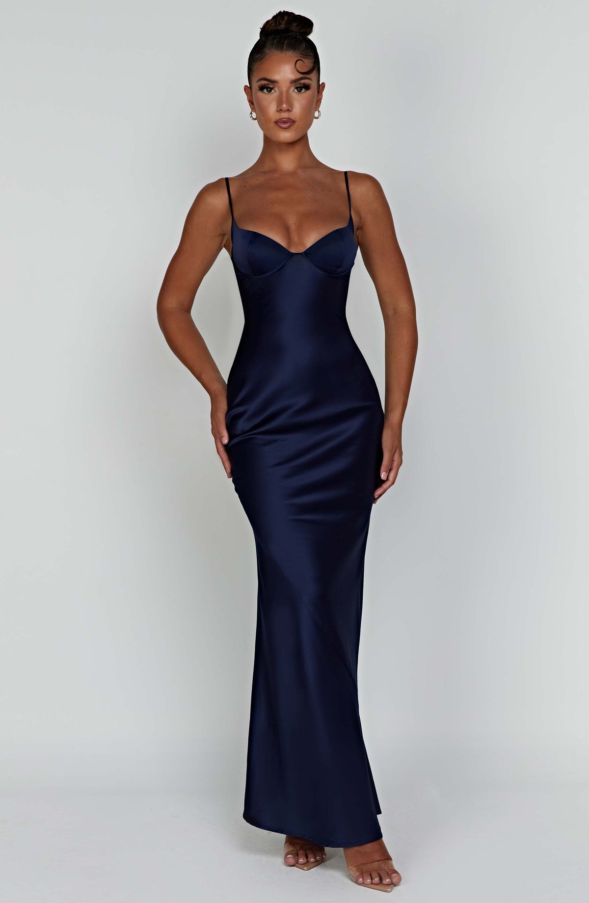 Athena Maxi Elbise - Lacivert