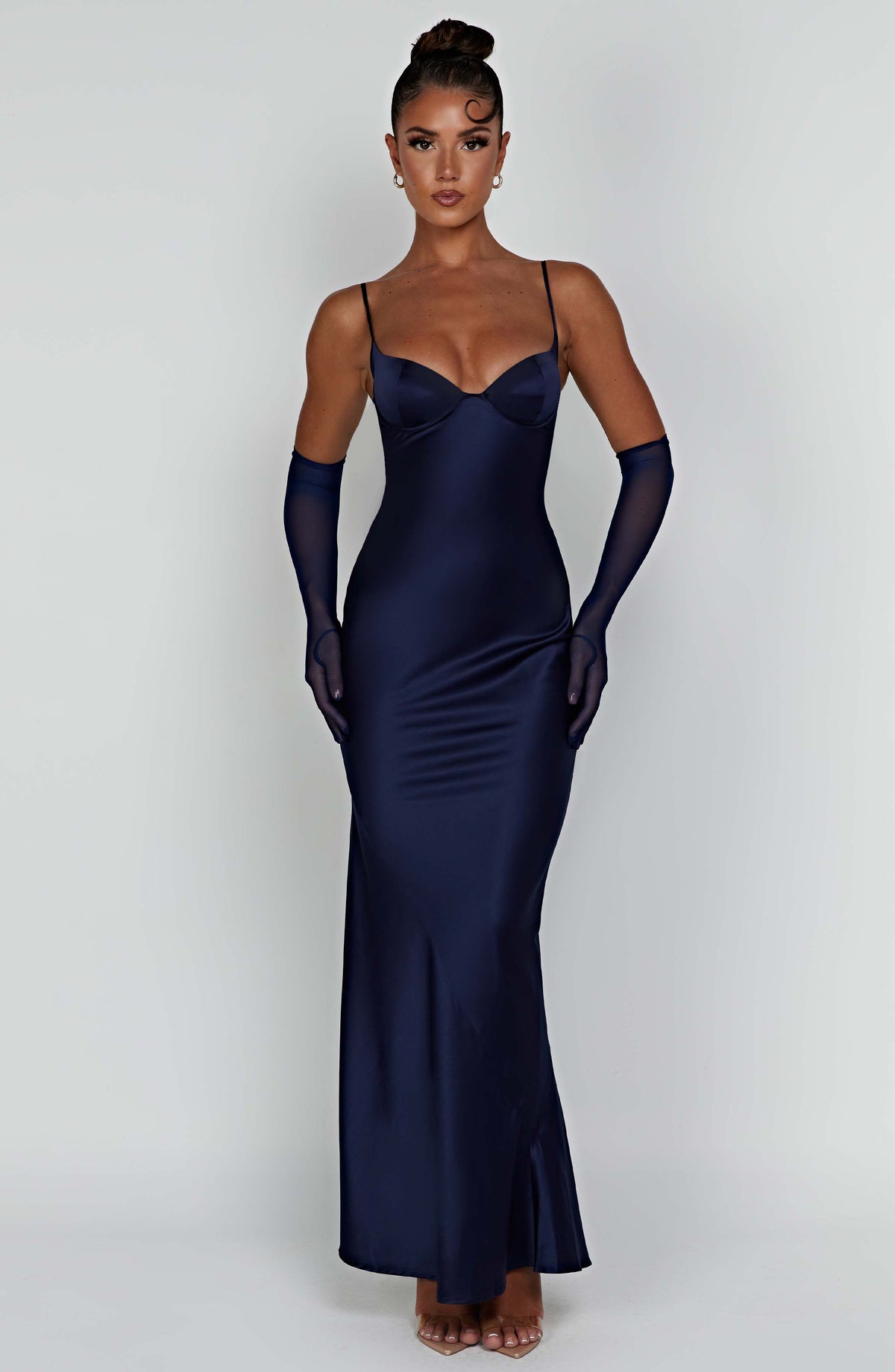 Athena Maxi Elbise - Lacivert