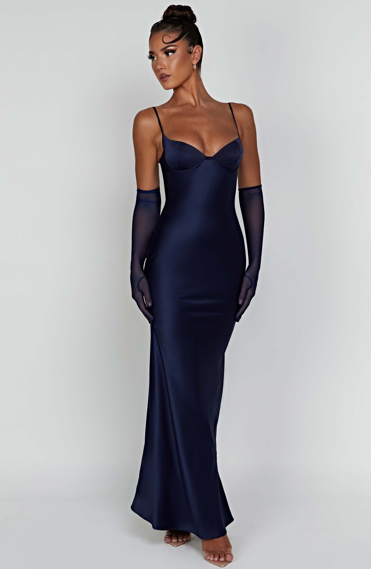 Athena Maxi Elbise - Lacivert