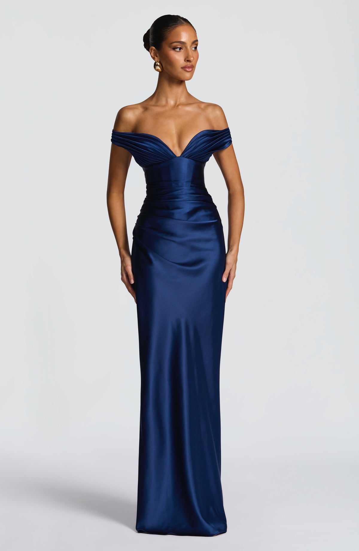 Aurelia Maxi Elbise - Lacivert