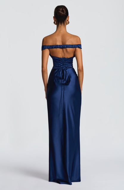 Aurelia Maxi Elbise - Lacivert