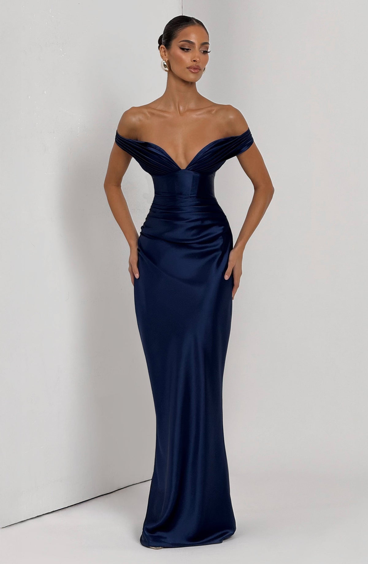 Aurelia Maxi Elbise - Lacivert