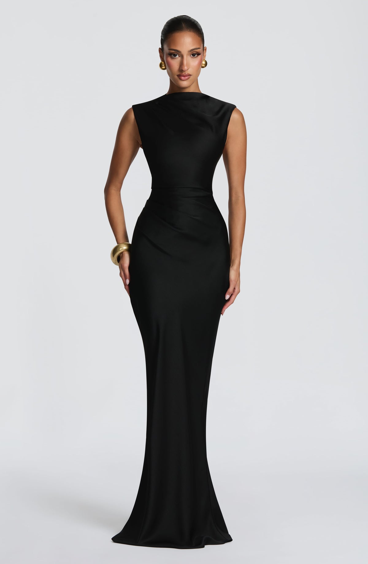 Avielle Maxi Elbise - Siyah