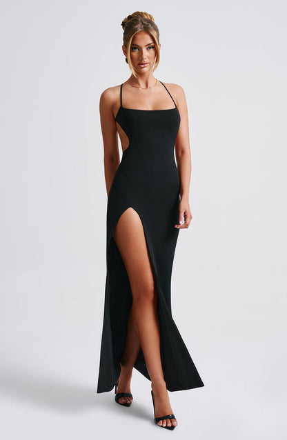 Beatrix Maxi Elbise - Siyah