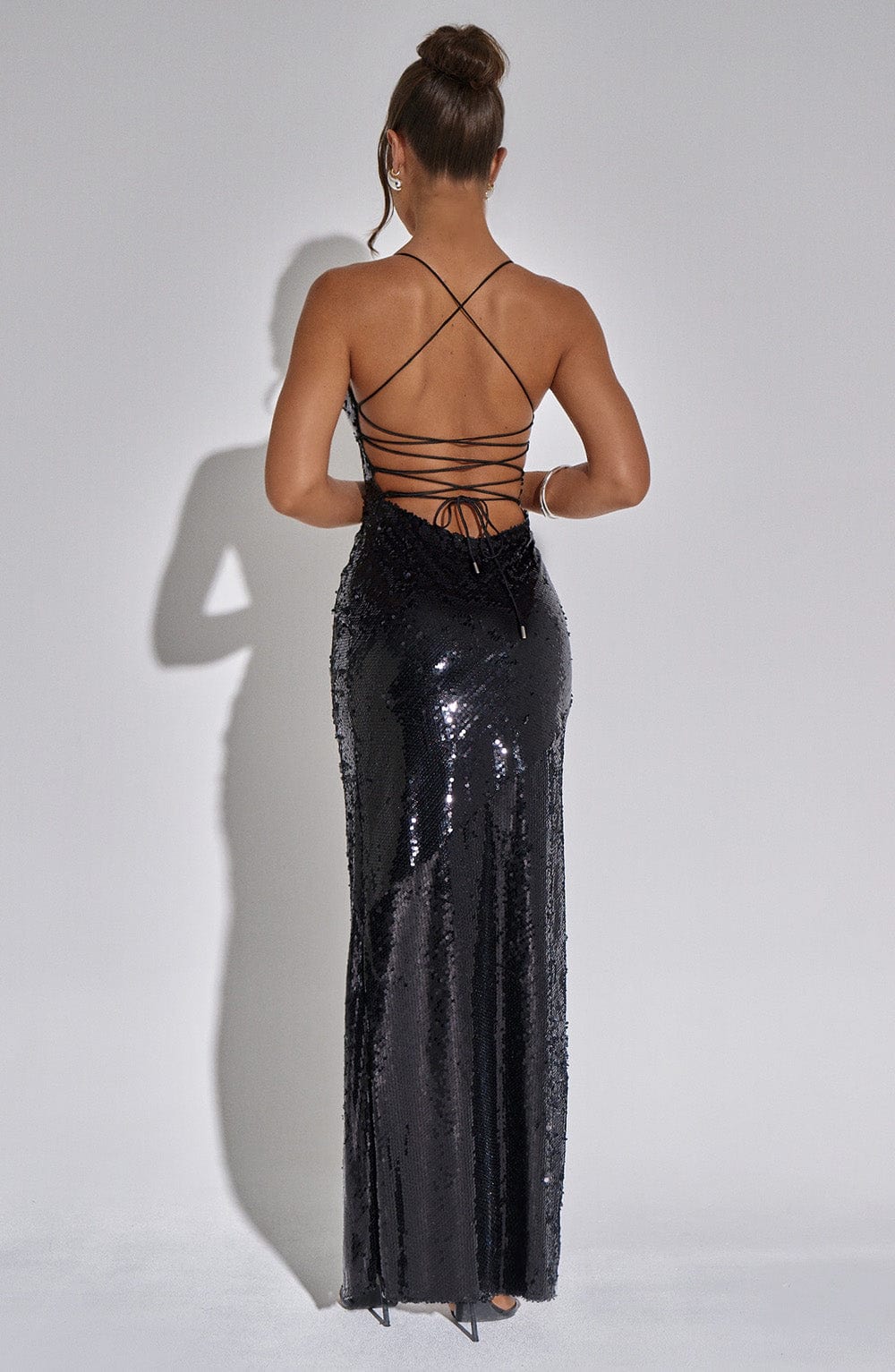 Bells Maxi Elbise - Siyah