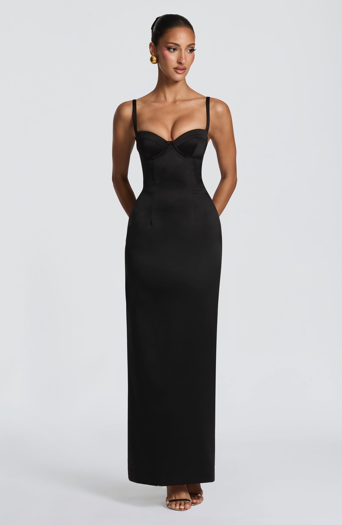 Bennett Maxi Elbise - Siyah