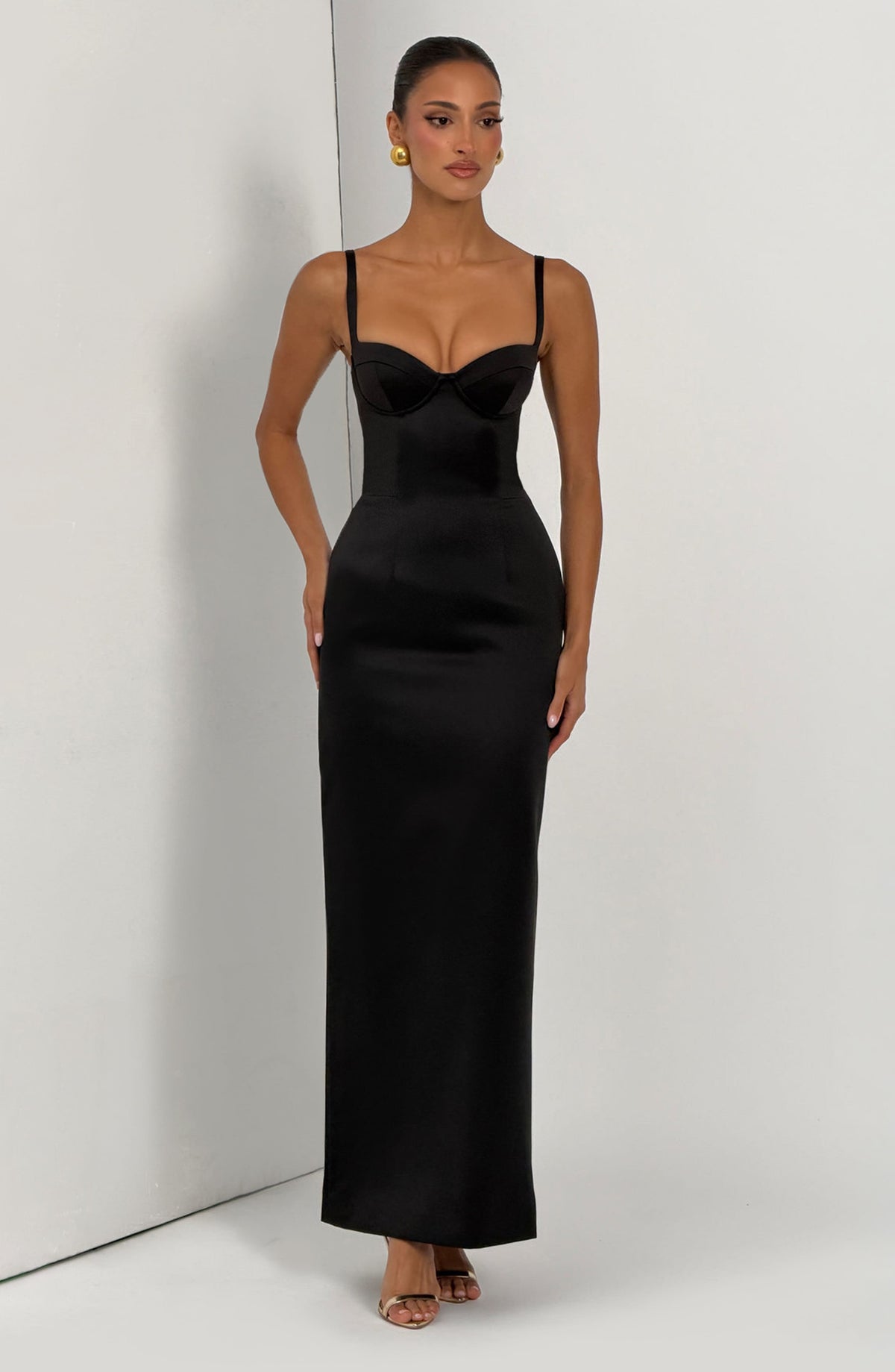 Bennett Maxi Elbise - Siyah