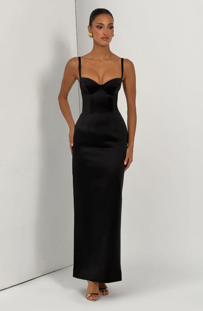 Bennett Maxi Elbise - Siyah