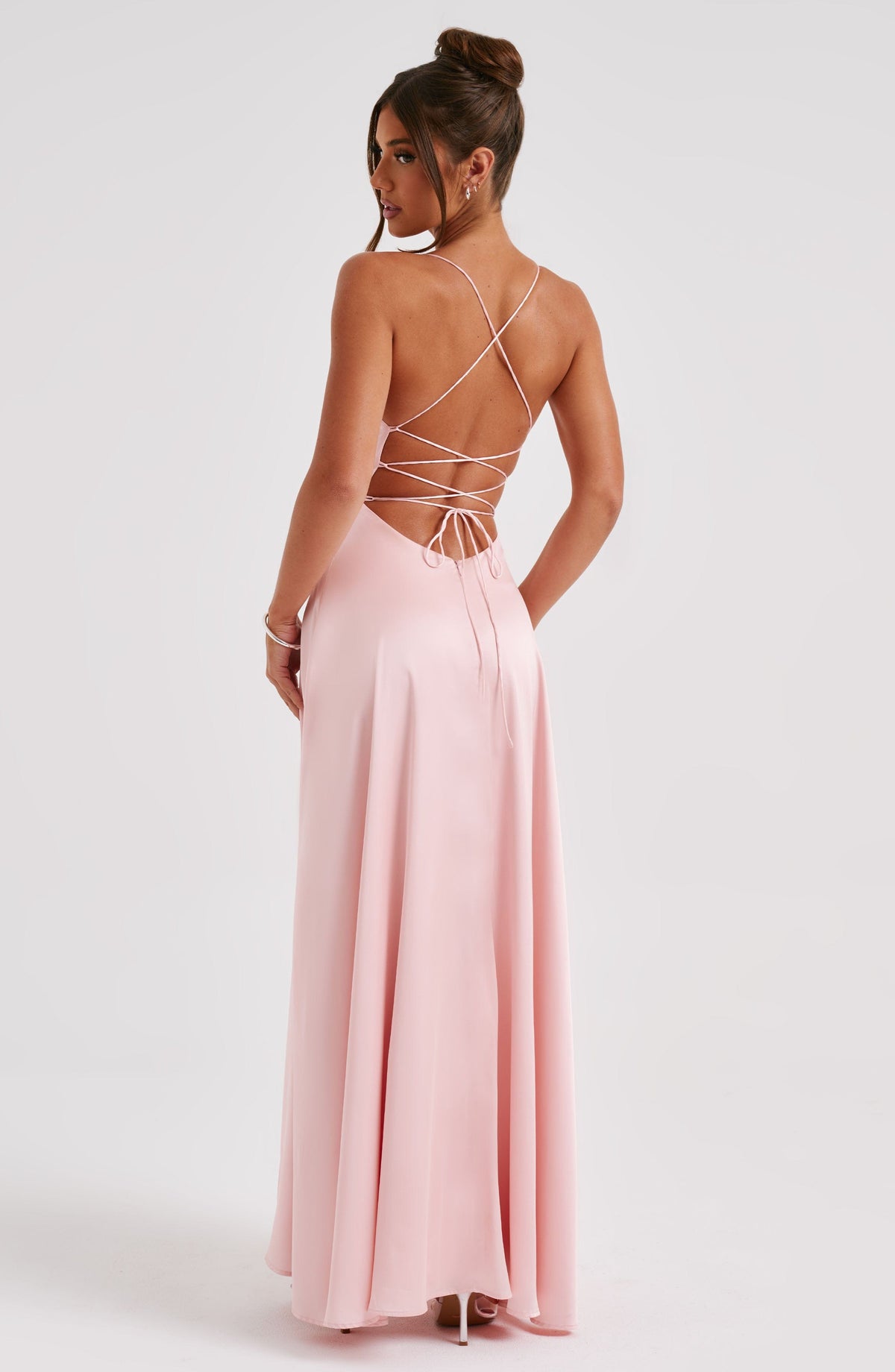 Bethany Maxi Elbise - Pudra