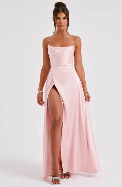 Bethany Maxi Elbise - Pudra