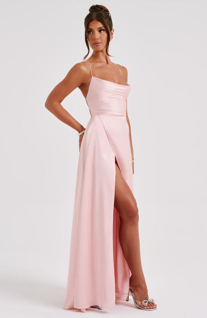 Bethany Maxi Elbise - Pudra