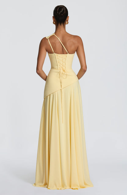 Bianca Maxi Elbise - Limon Sarısı