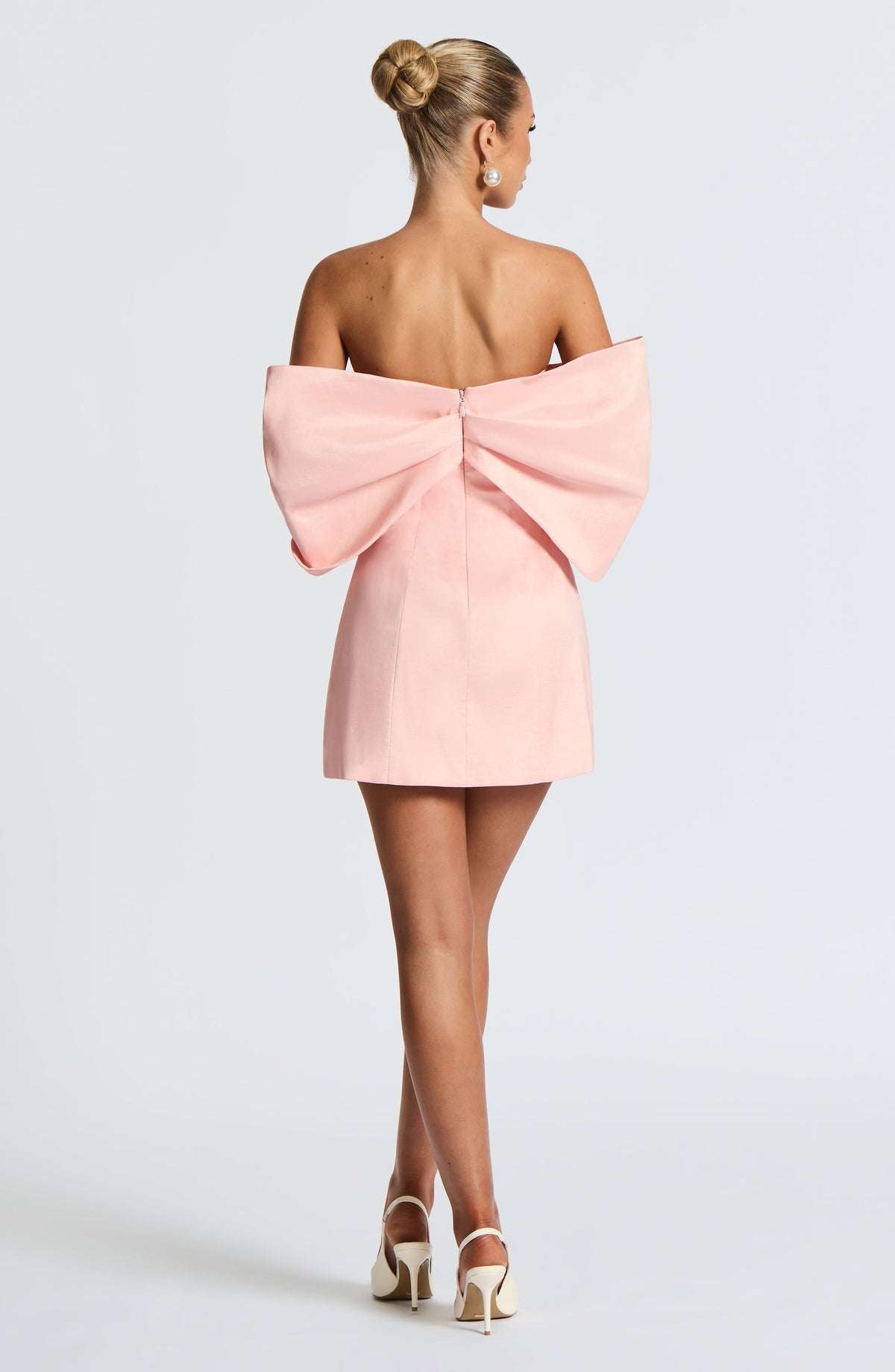 Briella Mini Elbise - Pudra
