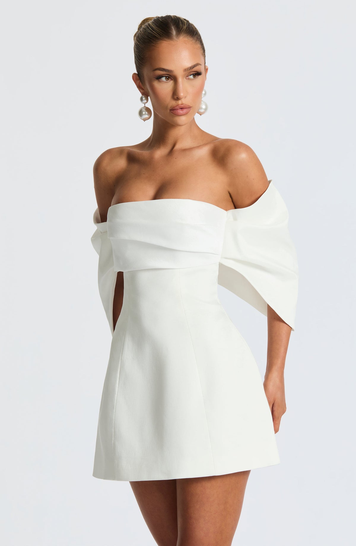 Briella Mini Elbise - Fildişi