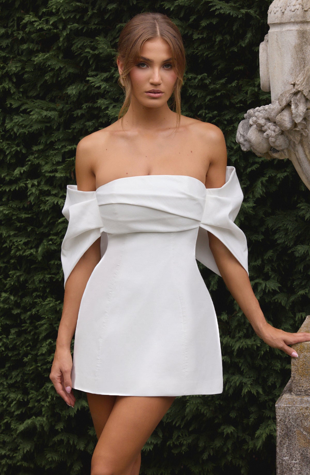 Briella Mini Elbise - Fildişi