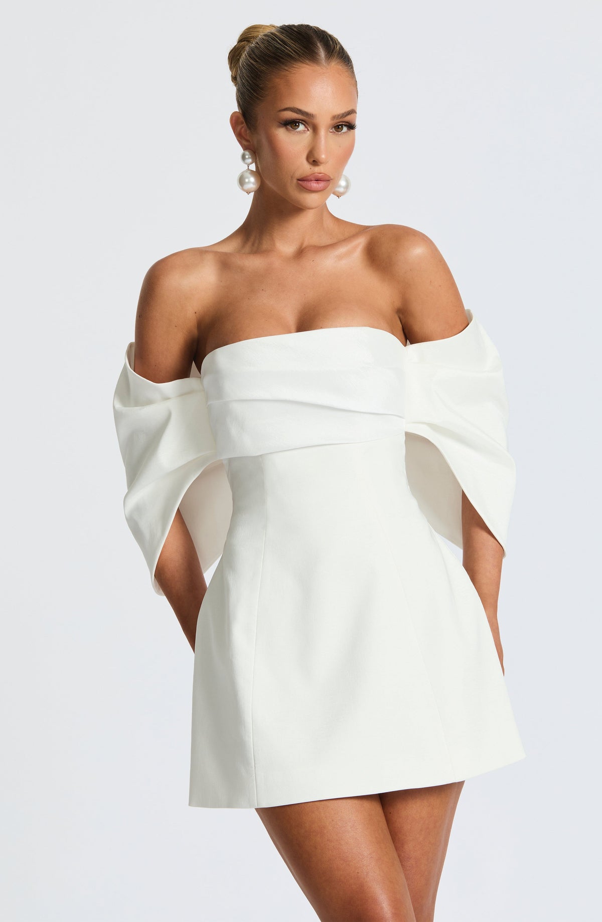 Briella Mini Elbise - Fildişi