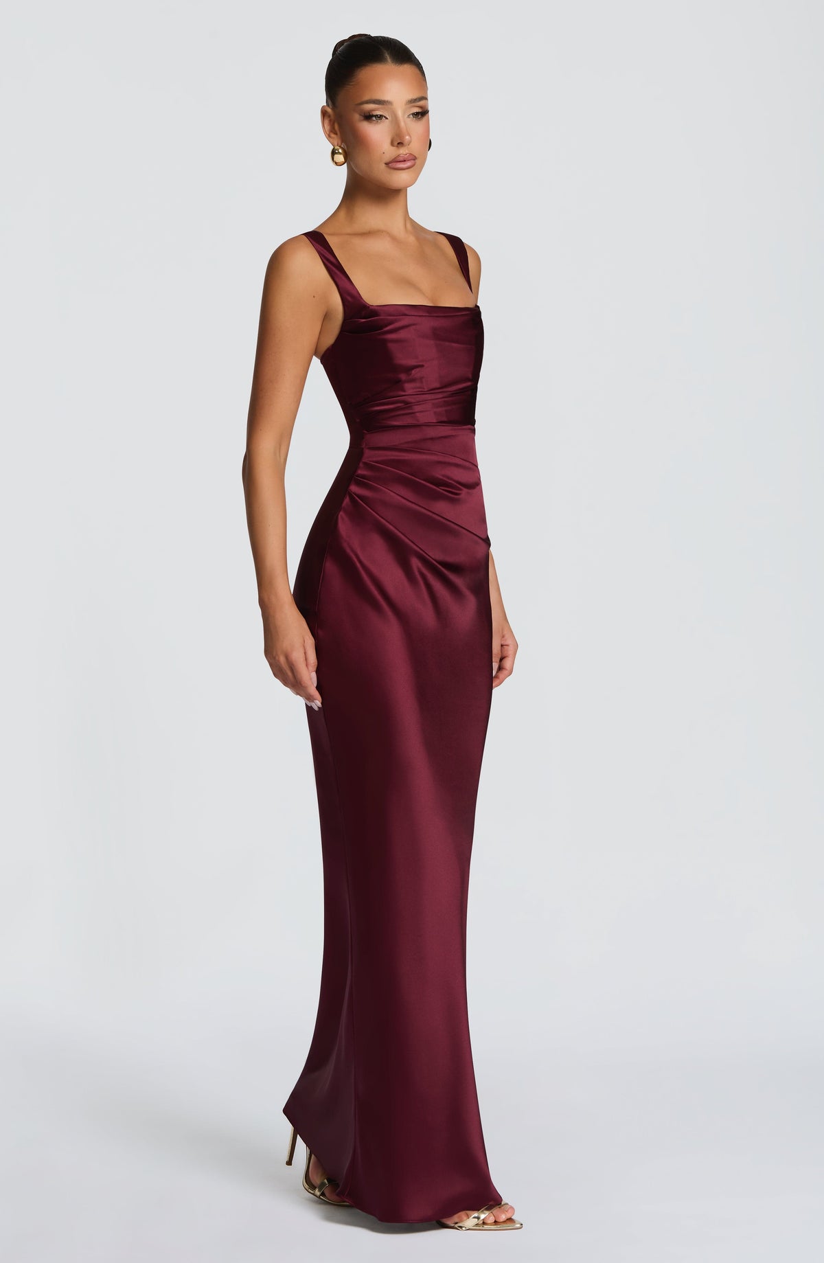 Calanthe Maxi Elbise - Vişne Çürüğü