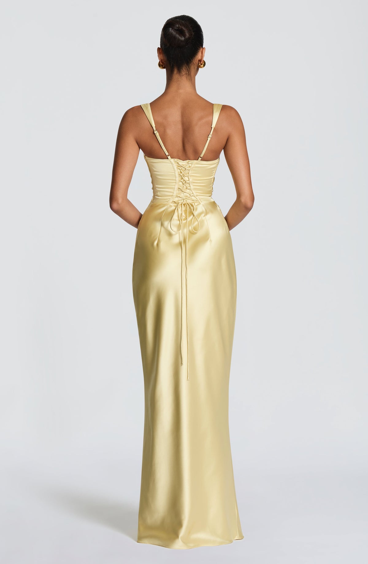 Calanthe Maxi Elbise - Limon Sarısı