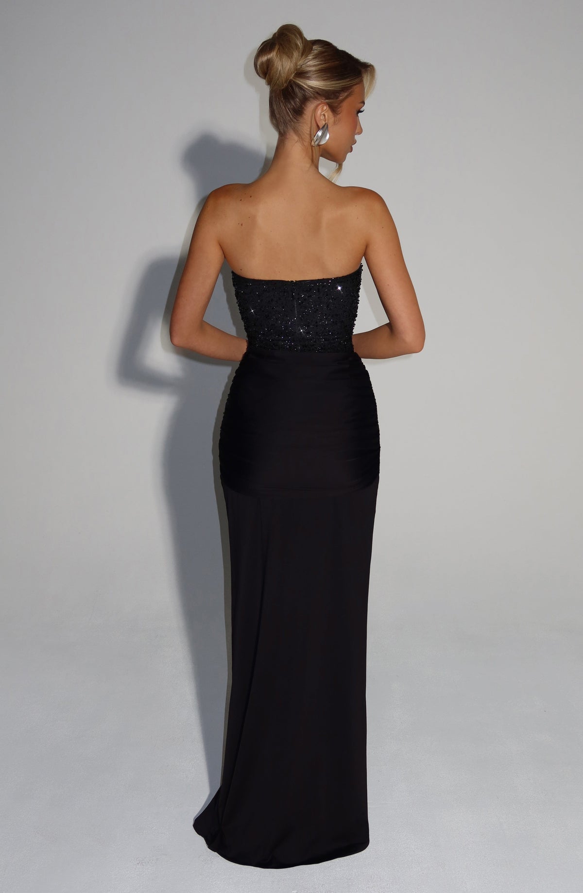 Carina Maxi Elbise - Siyah