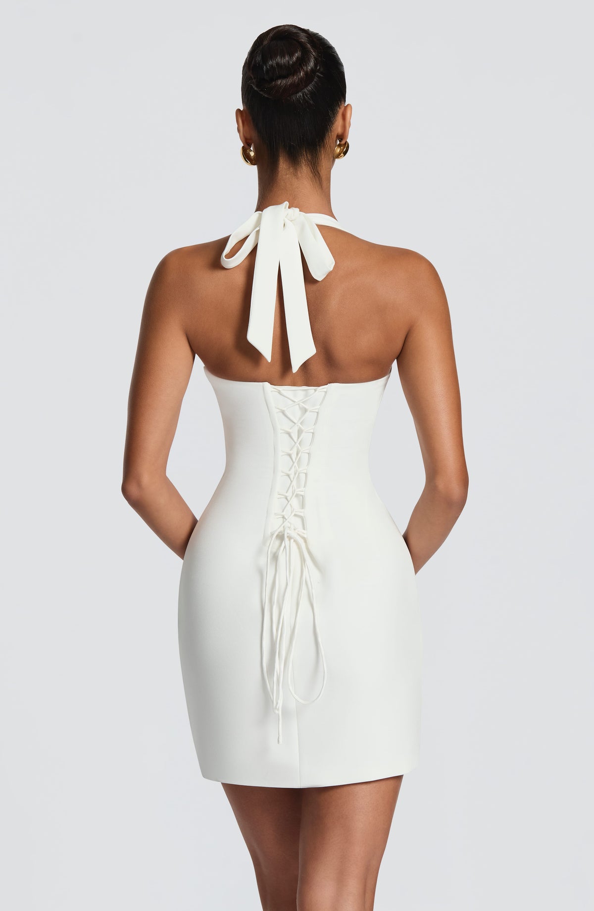 Cassia Mini Elbise - Fildişi