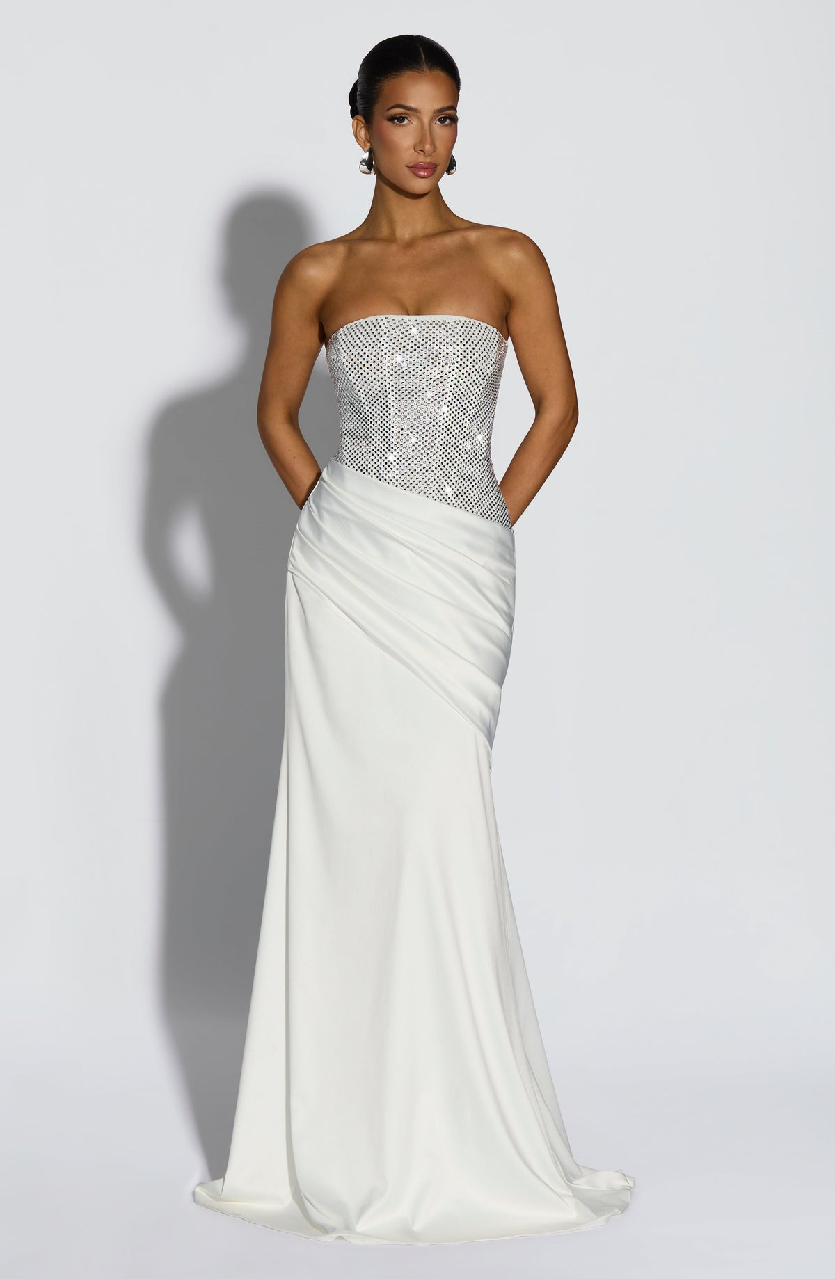 Celestia Maxi Elbise - Fildişi