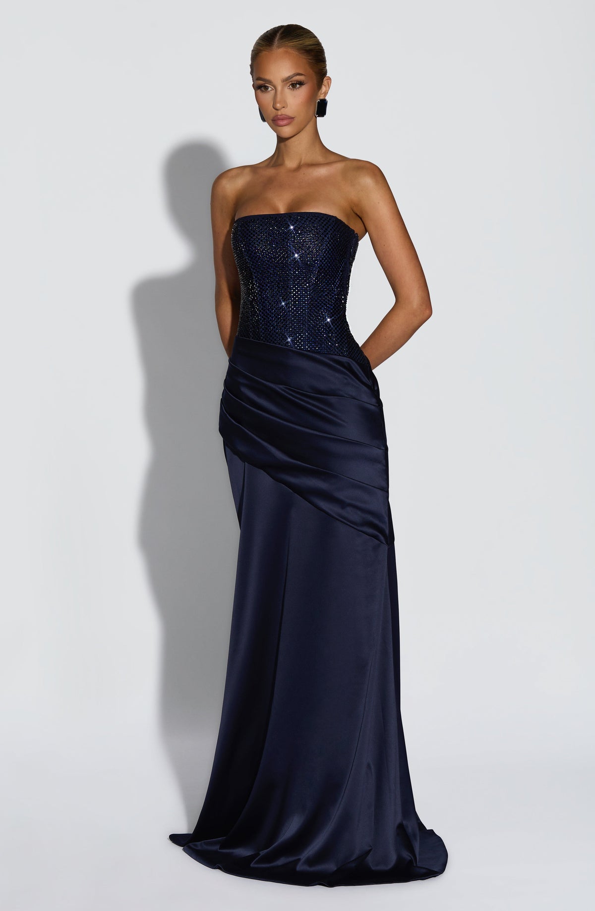 Celestia Maxi Elbise - Lacivert