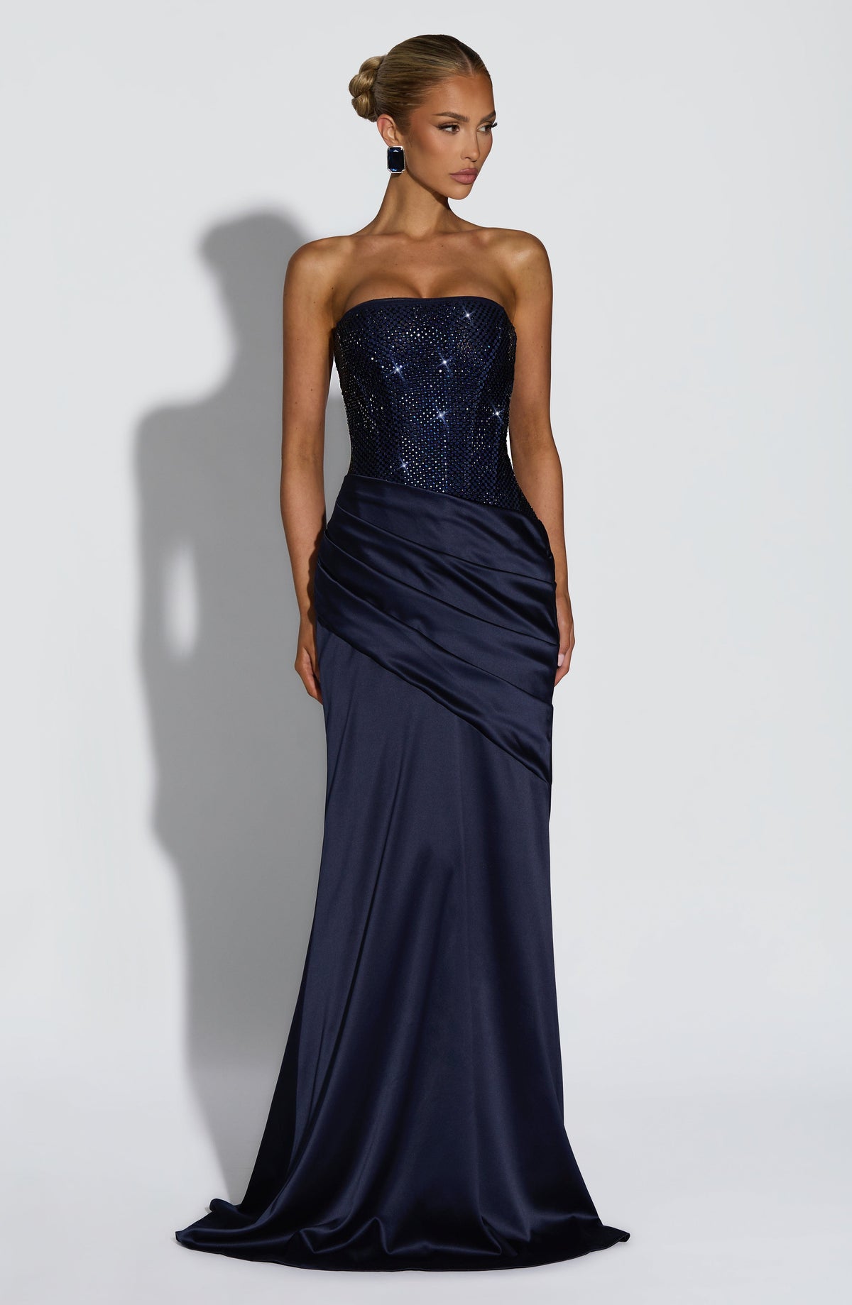 Celestia Maxi Elbise - Lacivert