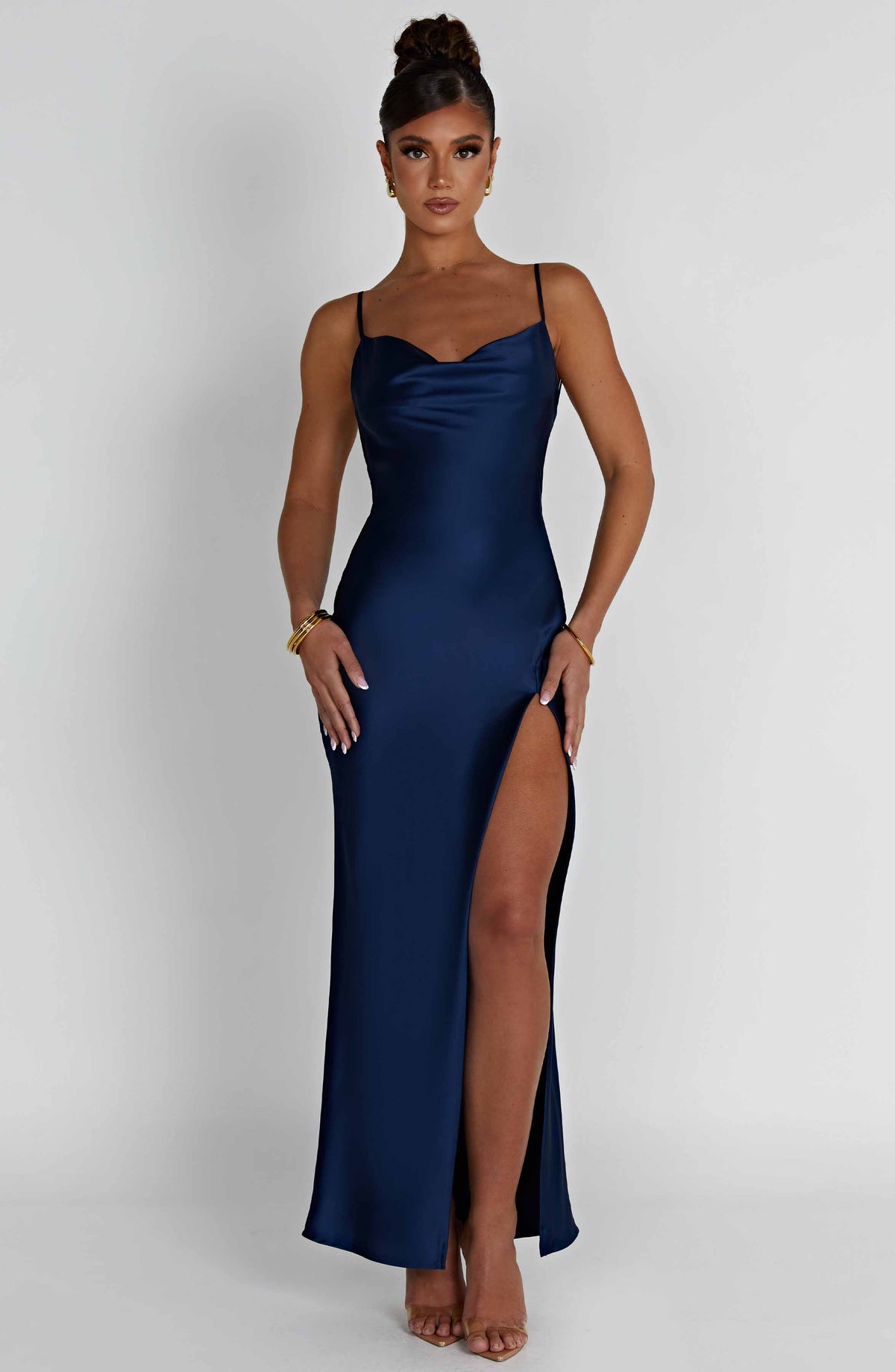 Celestina Maxi Elbise - Lacivert